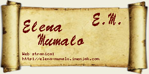 Elena Mumalo vizit kartica